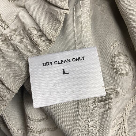 Vintage Y2K Large Long Skirt Gray Embroidered Classic 90 Normcore Maxi Academia - Picture 8 of 8